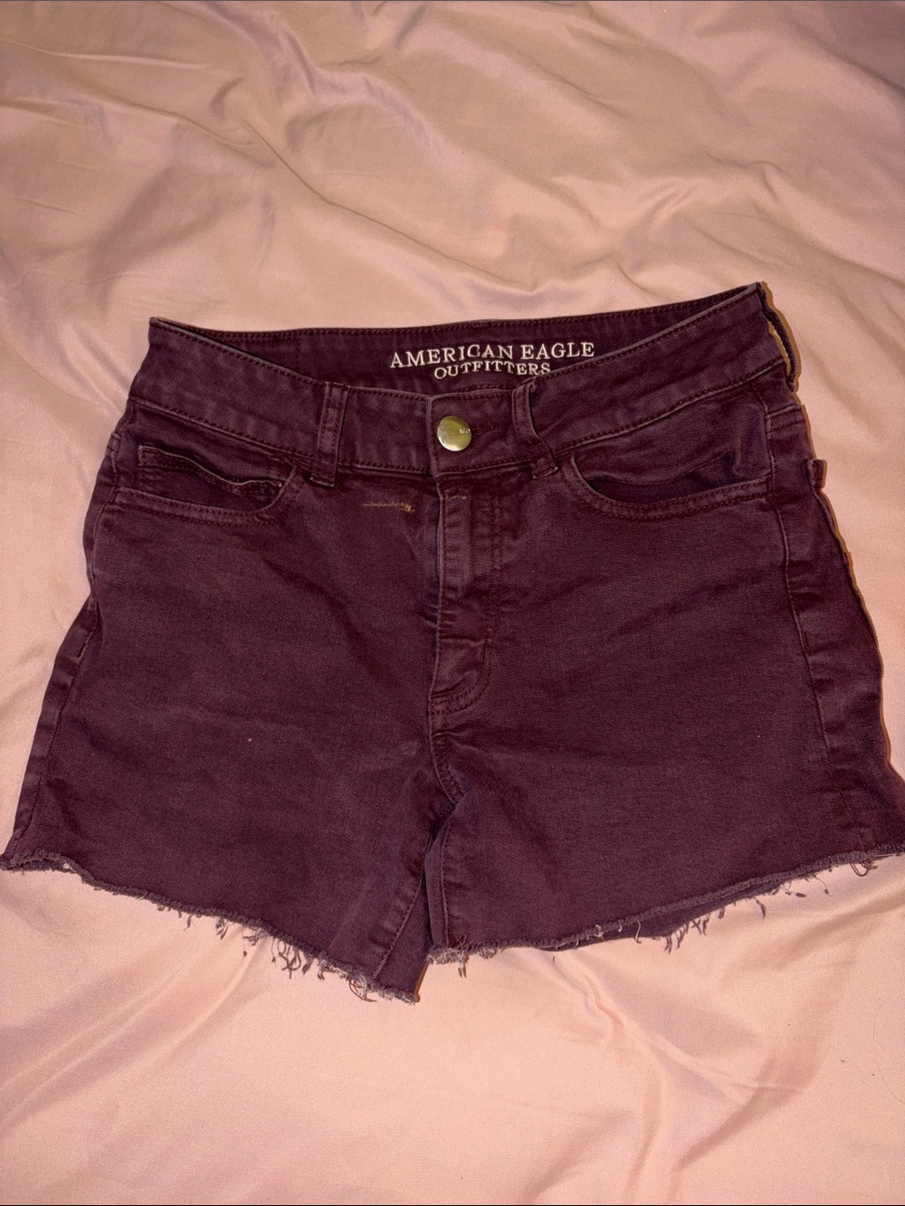 American Eagle Outfitters Plum Denim Cutoff Shorts